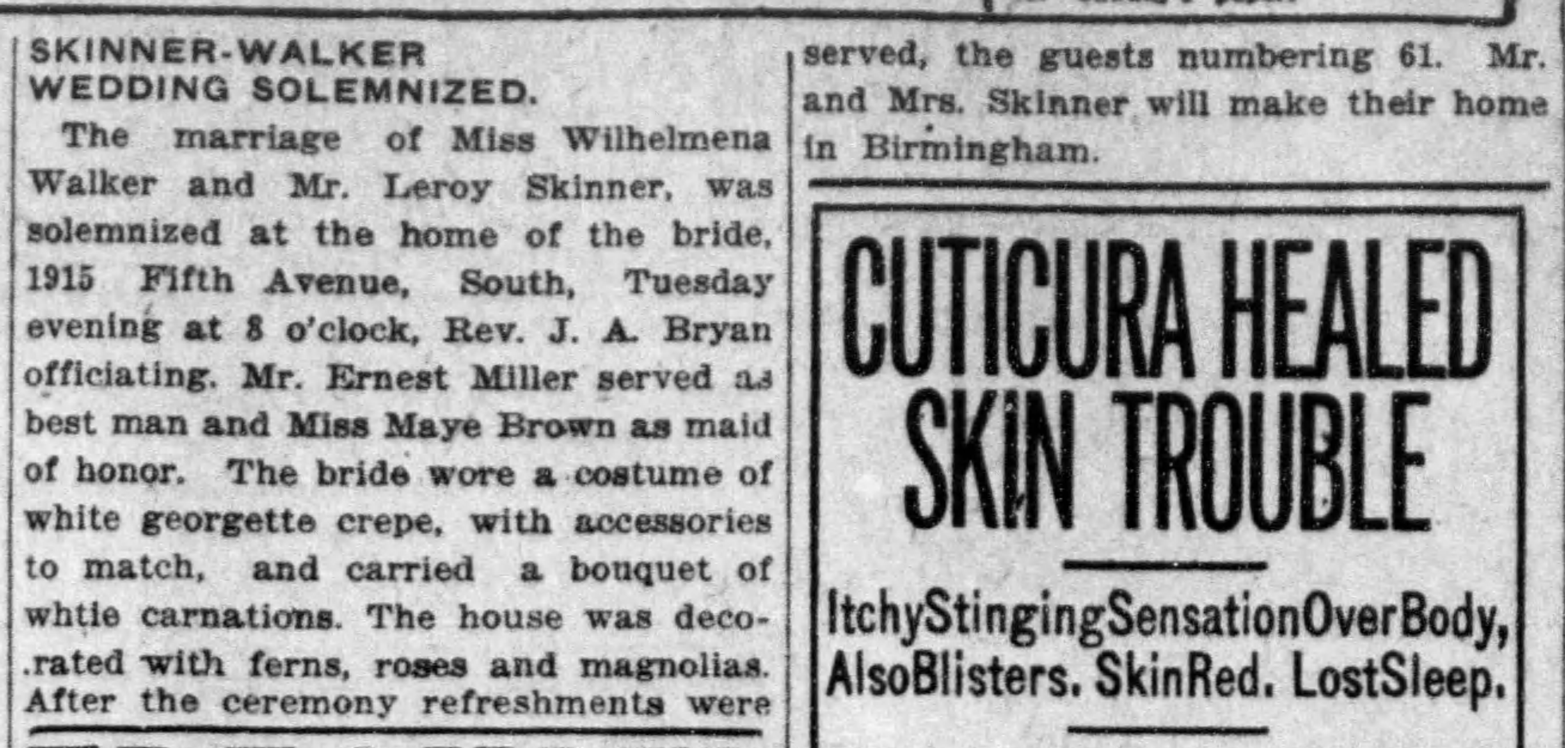 Wilhelmena Walker-Leroy Skinner